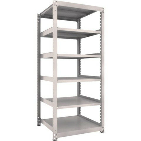 TRUSCO トラスコ M3型中量棚 900X921XH2100 6段 単体 ネオグレー M37396 組立品 組立設置不可(代引不可)【送料無料】