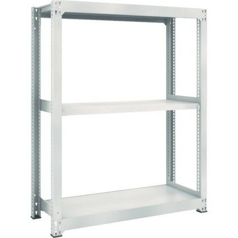 TRUSCO トラスコ M3型中量棚 1200X471XH1500 3段 単体 ネオグレー M35453 組立品 組立設置不可(代引不可)【送料無料】
