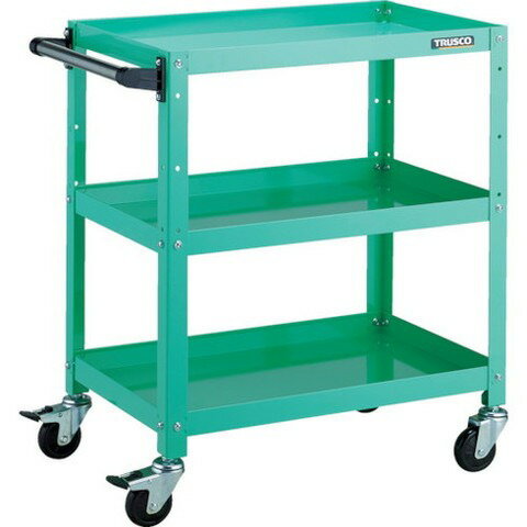 TRUSCO トラスコ ラビットワゴン 600X400 ハンドル付 ゴム車輪 YG色 RBW763HYG(代引不可)【送料無料】