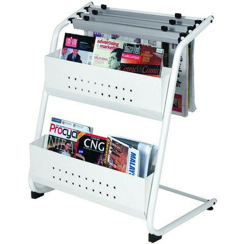 【商品詳細】●スタンダードタイプのラックで、新聞とマガジンの収納が可能です。●間口(mm)：700●奥行(mm)：500●新聞用クリップ：ねじタイプ●高さ(mm)：900●セット内容：マガジン：2段　新聞：3列●段数(段)：2●組立目安：1人15分●組立：1人15分材質／仕上●スチール注意●収納物は別売です。JANコード 9555292912957【代引きについて】こちらの商品は、代引きでの出荷は受け付けておりません。【送料について】北海道、沖縄、離島は送料を頂きます。【ご注意】当店では組み立て設置は行っておりません。あらかじめご了承ください。