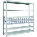 TRUSCO トラスコ M2型軽中量棚 H1800 樹脂透明引出付 小X26 M26647C26 組立品 組立設置不可(代引不可)【送料無料】