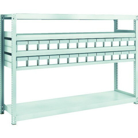 TRUSCO トラスコ M2型軽中量棚 H1200 樹脂NG引出付 小X26 M24645E26 組立品 組立設置不可(代引不可)【送料無料】