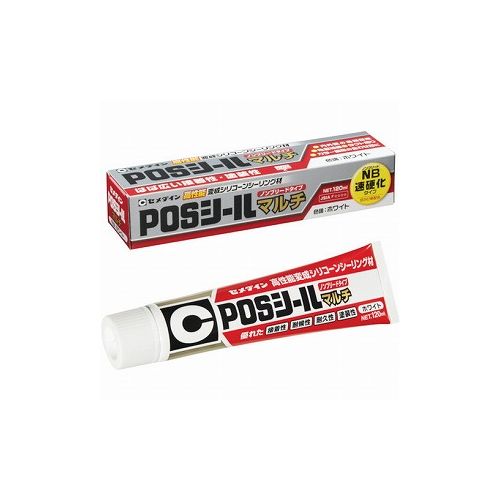 セメダイン POSシールマルチ ホワイト 120ml SL-619 SL-619 セメダイン(株) 接着剤・補修剤 建築用シーリング剤(代引不可) 1