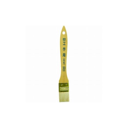 【商品スペック】■特長・小物や小さな面積を塗る場合に手軽で便利です。■用途・用途：ホビー用塗料、ポスターカラー等の塗装に。・形状：平型。■仕様・金具幅(mm)：30■仕様2・PC工作用　白毛　30mm　CKW−30■材質／仕上・材質：毛部/山羊毛100％・柄部/木。■セット内容／付属品■注意【代引きについて】こちらの商品は、代引きでの出荷は受け付けておりません。【送料について】北海道、沖縄、離島は別途送料を頂きます。