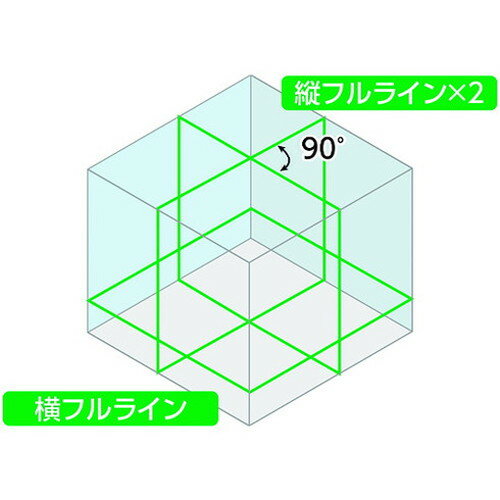 シンワ レーザーロボ Xline-E グリーン フルライン・地墨クロス 71610 シンワ測定(株) 測量用品 レーザー墨出器(代引不可)【送料無料】