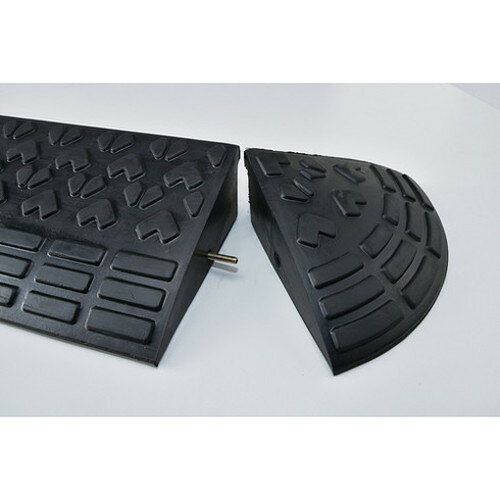 緑十字 95mm段差用プレート コーナータイプ 黒 ロードアップ6010R H95×W250×D250mm...