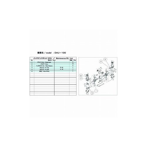 ULVAC DAU-100用メンテナンスキット DAU-100 (株)アルバック ポンプ 真空ポンプ(代引不可)【送料無料】
