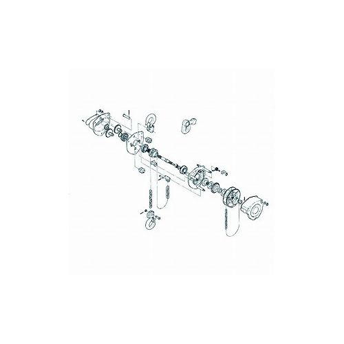 キトー CB005用部品 ツメグルマ C3BA005-91525 (株)キトー チェーンブロック・クレ...