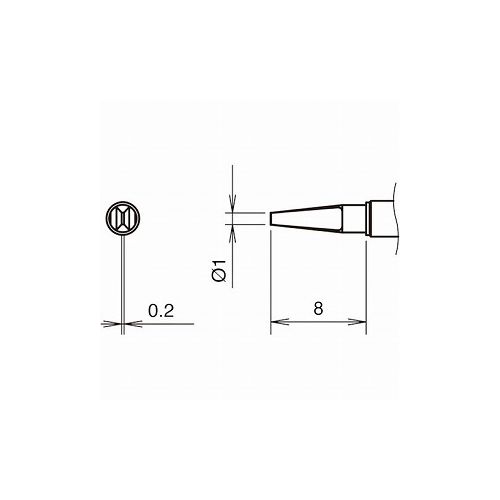 白光 コテ先1L型 350℃ T38-03L1 白光(株) はんだ用品 電気はんだこて(代引不可)【送料無料】