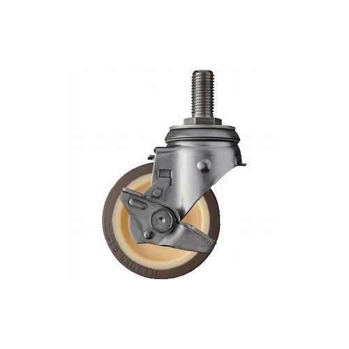 【商品スペック】■特長・耐蝕性・耐水性に優れたねじ込みオールステンレスキャスターです。■用途・食品工場・店舗および事業所などのサビや腐食をきらう環境で使用される台車や機器などに。■仕様・車輪径D(mm)：100・許容荷重(daN)：100・車輪幅(mm)：32・取付高H(mm)：138・ねじT：M20・軸長L(mm)：40・ねじピッチ(mm)：2.5・偏心E(mm)：35・旋回半径(mm)：86■仕様2・ねじ込み式・車輪固定方法：ナット■材質／仕上・金具：ステンレス(SUS304)・車輪：ウレタン■セット内容／付属品■注意【代引きについて】こちらの商品は、代引きでの出荷は受け付けておりません。【送料について】北海道、沖縄、離島は別途送料を頂きます。