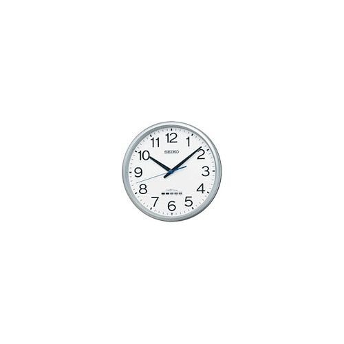 SEIKO 電波掛時計 セイコーネクスタイム ZS254S 銀色メタリック 直径310mm ZS254S セイコータイムクリエーション(株) オフィス備品 時計(代引不可)【送料無料】 1