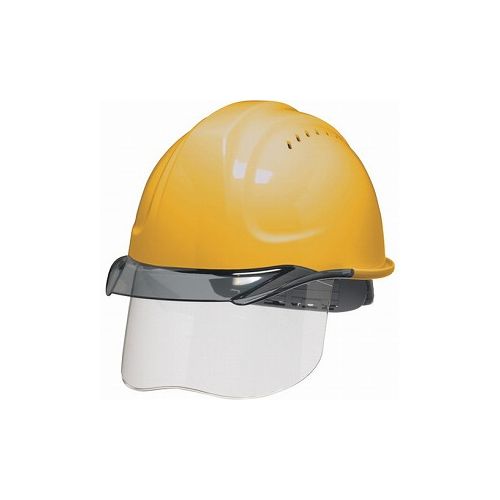 DIC SYA-CSVエアロメッシュ 黄/スモーク HA2内装 KP付 SYA-CSV-HA2EM-KP-Y/S DICプラスチック(株)安全資材営業部 ヘルメット・軽作業帽 シールド付ヘルメット(代引不可)【送料無料】(4.0)