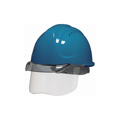 樂天商城 - DIC SYA-CSVエアロメッシュ スカイブルー/スモーク SF内装 KP付 SYA-CSV-SFEM-KP-B/S DICプラスチック(株)安全資材営業部 ヘルメット・軽作業帽 シールド付ヘルメット(代引不可)【送料無料】