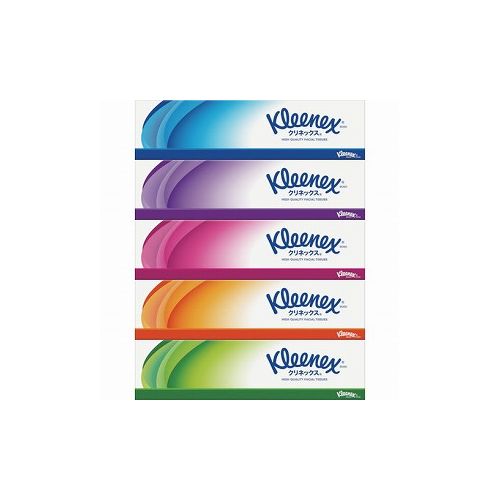クレシア クリネックスティッシュ180組 5箱パックX12入リ 40442 日本製紙クレシア(株) ペーパータオル(代引不可)【送料無料】
