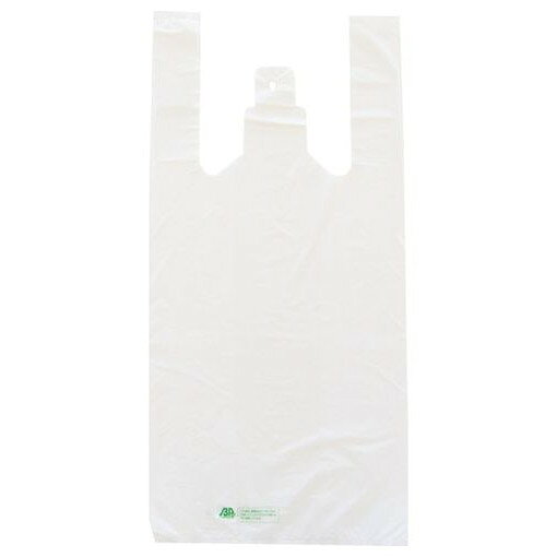 TRUSCO バイオマスプラスチック配合レジ袋 12/30号 (380X290mm)乳白 100枚入 BSB12...
