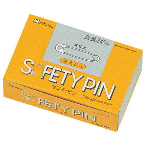 【商品スペック】特長●抜きさしスムーズな日本製の安全ピンです。用途仕様●縦(mm)：24●色：シルバー（ニッケルメッキ）仕様2●包装：箱入り（箱内PP袋包装）●入数：約100本材質／仕上●鋼線セット内容／付属品注意【代引きについて】こちらの商品は、代引きでの出荷は受け付けておりません。【送料について】北海道、沖縄、離島は別途送料を頂きます。