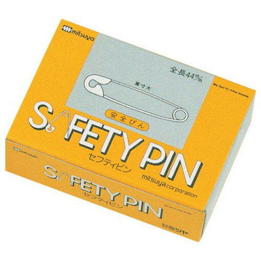 【商品スペック】特長●抜きさしスムーズな日本製の安全ピンです。用途仕様●縦(mm)：44●色：シルバー（ニッケルメッキ）仕様2●包装：箱入り（箱内PP袋包装）●入数：約100本材質／仕上●鋼線セット内容／付属品注意【代引きについて】こちらの商品は、代引きでの出荷は受け付けておりません。【送料について】北海道、沖縄、離島は別途送料を頂きます。