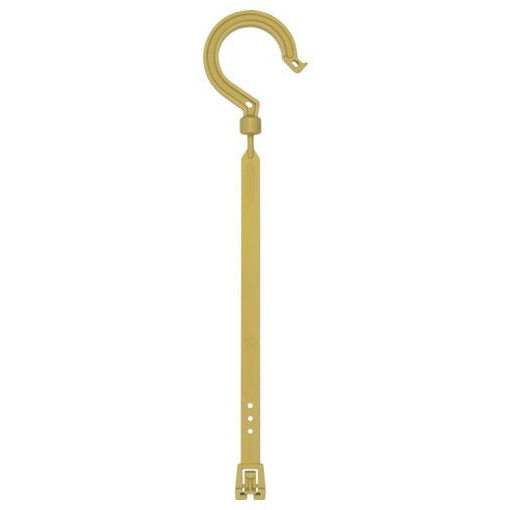 【商品スペック】特長●繰り返し使える幅15mmのフック付き結束バンドです。●フックは360度回転しますので、何でも束ねて吊るせます。用途●整理収納、アウトドアやレジャーに。●邪魔なコードをまとめて束ねたり、荷物の簡易固定に。仕様●色：サンド●幅(mm)：82●長さ(m)：388●厚さ(mm)：17仕様2●フック径：φ50●有効結束径：φ30〜70●バンド：15mm●連続耐荷重：10kg材質／仕上●6ナイロン（PA6）セット内容／付属品注意【代引きについて】こちらの商品は、代引きでの出荷は受け付けておりません。【送料について】北海道、沖縄、離島は別途送料を頂きます。