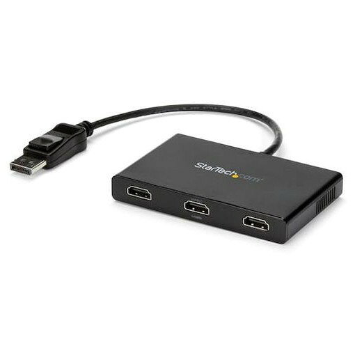 スターテック MSTハブ/DP 1.2 - 3x HDMI/トリプル1080p/Windowsノミ対応 MSTDP123H...