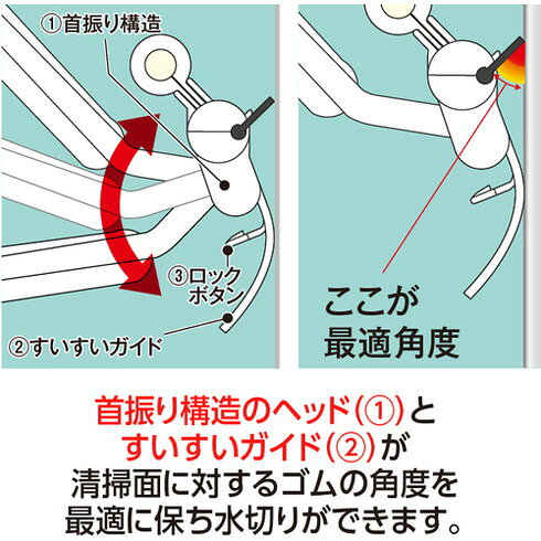 テラモト EFフレックスワイパー スペア 24cm CL7472100 清掃 衛生用品 清掃 衛生用...