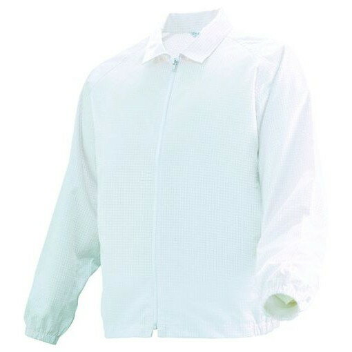 Work Clothes - ミドリ安全 ブルゾン クリーンウェア ホワイト L C3208WL 研究用品 研究用品 クリーンルーム関連用品 ウェア 白衣(代引不可)【送料無料】