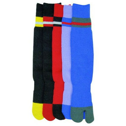 オタフク パイルソックス カラフルライン タビ (2P) アソート BS318 保護具 保護具 作業服 靴下(代引不可)