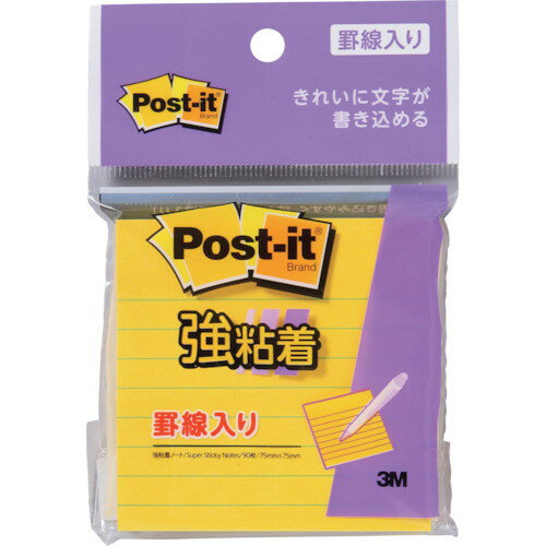 メーカー：スリーエムジャパン【商品特徴】●約2倍の粘着力（3M通常粘着比）で、パソコンや電話、キャビネットなどの樹脂面や垂直面など、つきにくかった場所にもしっかり貼れてはがれにくい製品です。●粘着力が通常の約2倍（当社通常粘着製品比）で、目にとまりやすいネオンカラーです。【用途】●パソコンのフレームや段ボールに●垂直面に【仕様】●色：ビビットイエロー●縦(mm)：75●横(mm)：75●パック入数：90枚×1冊【仕様2】●罫線入り【材質/仕上】●本体:紙●粘着剤:アクリル系質量：46g原産国（名称）：アメリカJAN：4550309180232※メーカーの都合によりパッケージ、内容等が変更される場合がございます。当店はメーカーコード（JANコード）で管理をしている為それに伴う返品、返金等の対応は受け付けておりませんのでご了承の上お買い求めください。【代引きについて】こちらの商品は、代引きでの出荷は受け付けておりません。【送料について】北海道、沖縄、離島は別途送料を頂きます。