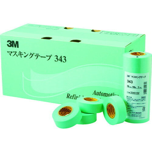 3M マスキングテープ 343 10mmX18m 12巻入り(代引不可)