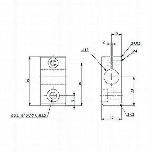 アインツ アタッチBKT・φ12・M5 アインツ N01862204 メカトロ部品 軸受 駆動機器 伝導部品 ロボットハンド用パーツ(代引不可)