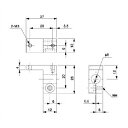 アインツ ブラケット・L・φ8・UMCD用 アインツ N01866202 メカトロ部品 軸受 駆動機器 伝導部品 ロボットハンド用パーツ(代引不可)