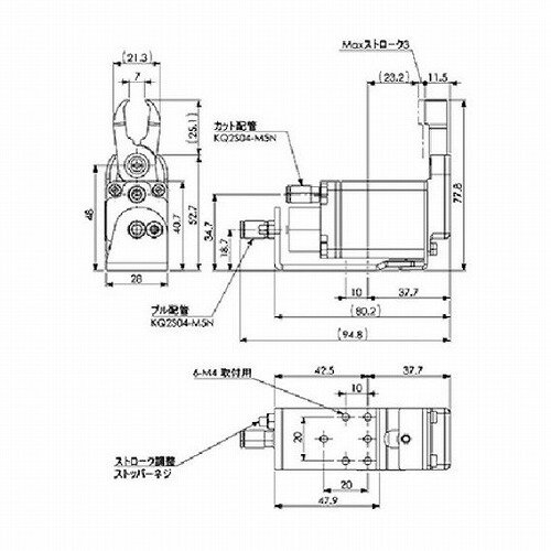 アインツ ミニエアニッパー・本体・クイキリ刃付 アインツ NW32001C メカトロ部品 軸受 駆動機器 伝導部品 ロボット…