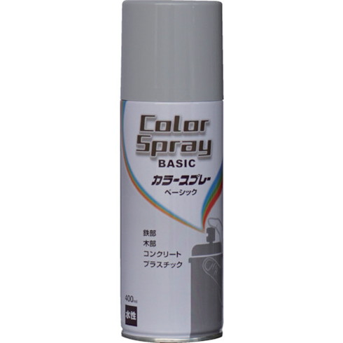 ニッペ 水性カラースプレー ベーシック 400ml グレー HKU022 ニッペ HKU022 工事 照明用品 塗装 内装用品 塗料(代引不可)