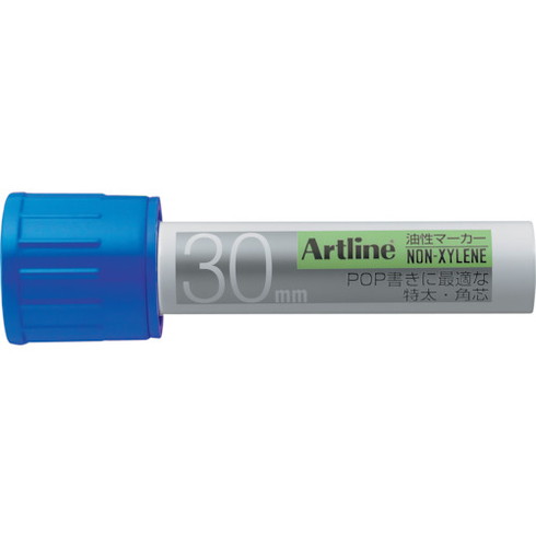 シヤチハタ アートライン油性マーカー角30 青 シヤチハタ K123B オフィス 住設用品 文房具 筆記具(代引不可)(3.0)