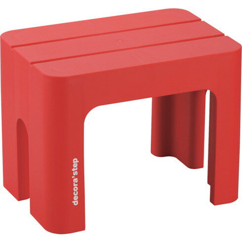 SANKA デコラステップ トール S レッド SANKA DSTSRE 工事 照明用品 はしご 脚立 踏台(代引不可)(4.0)