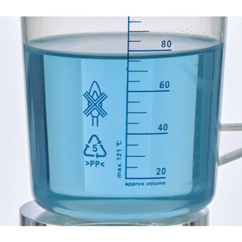 TRUSCO ポリプロピレン青目盛ビーカー 100ml(取手付) TRUSCO HPB100 研究用品 理化学用品 ビーカー 計量カップ(代引不可) 3