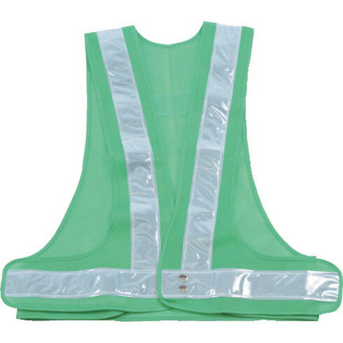 TRUSCO 安全ベスト 緑*シルバー ポリエステル製 TRUSCO TKA370A 保護具 作業服 安全ベスト(代引不可)
