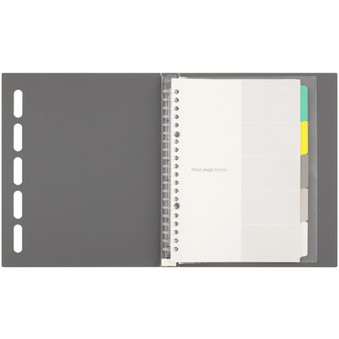マルマン A5 バインダー クラルテ グレー マルマン F41511 オフィス 住設用品 文房具 ノート(代引不可)