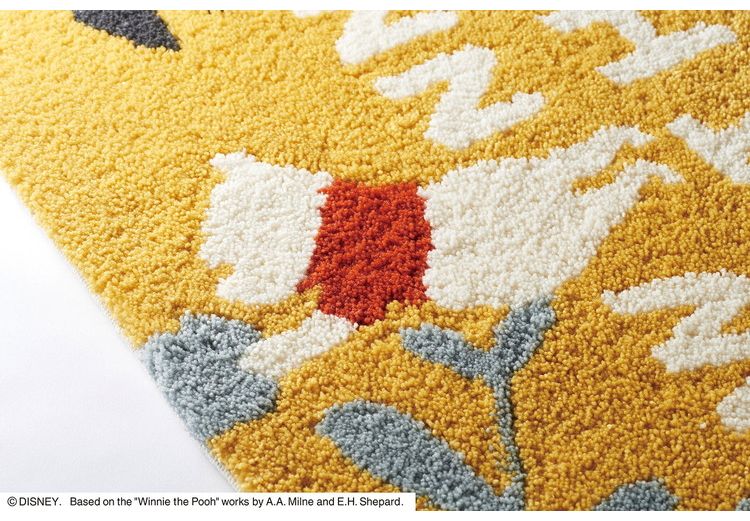 ディズニー 玄関マット 50×80cm プー プランツ DISNEY 防ダニ 滑り止め キャラクター 北欧 かわいい 可愛い おしゃれ(代引不可)【送料無料】 [3]
