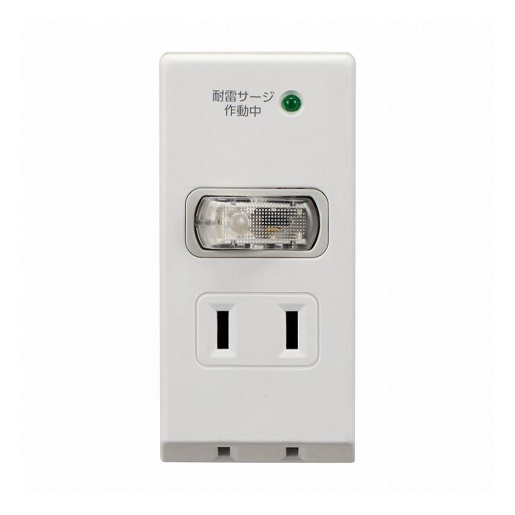 ELPA 朝日電器 耐雷集中SW2個口タップ LP-S200(W)