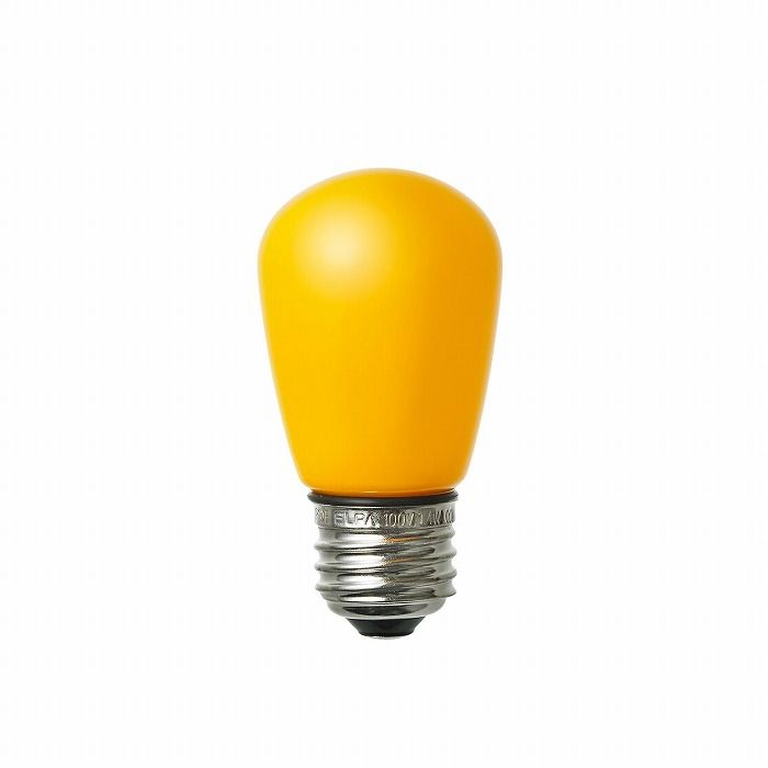LED電球サイン形防水E26Y色 LDS1Y-G-GWP903 エルパ ELPA 朝日電器