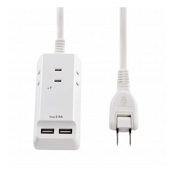 朝日電器 タイライUSBコードツキタップ2.5 WL-2225SU【送料無料】