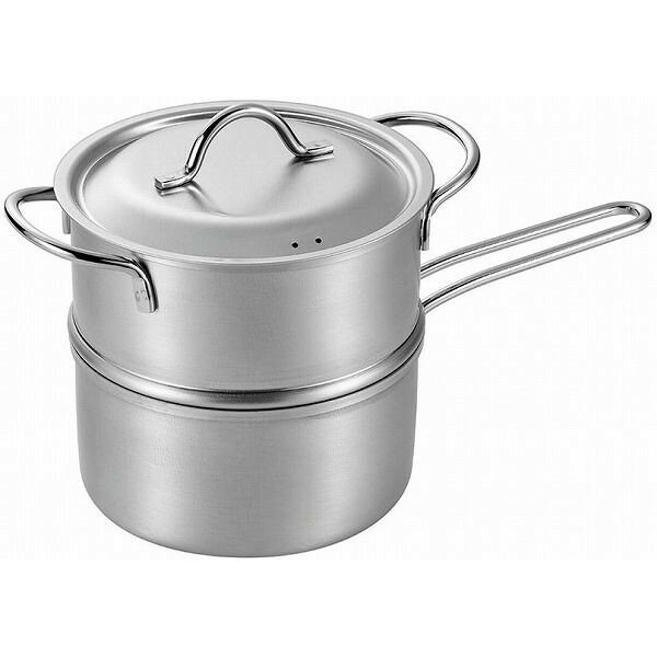 日本製 燕三条 ステンレスミニ2段蒸し器14cm(代引不可)【送料無料】