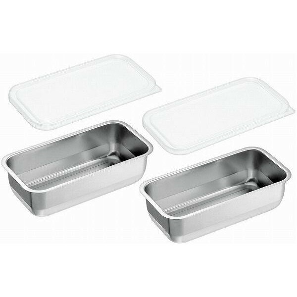 日本製 燕三条 [ユニット角型バット] バット1/3・蓋×各2個(代引不可)【送料無料】