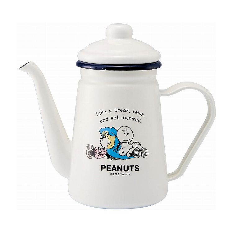 ホーロー カフェポット ブレイクタイムシリーズ スヌーピー ピーナッツ かわいい キッチン ポット ケト..