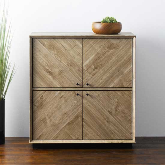 矢張り式 キャビネット 2段 2列 2×2 大容量 木製 幅78.3 アンティーク 棚 取っ手付き 収納 おしゃれ 北欧 ストッカー 木目調 ヴィンテージ(代引不可)【送料無料】(3.0)