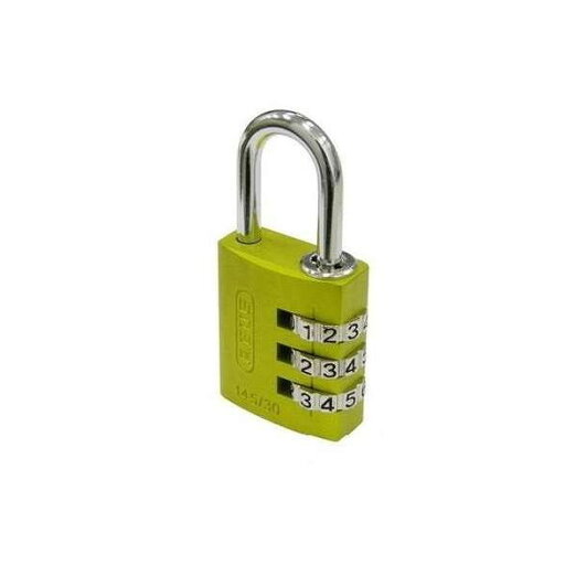 ABUS(アバス) ナンバー可変式南京錠 145-30 イエロー・00721243(代引不可) ABUS(アバス) ナンバー可変式南京錠 145-30 イエロー・00721243(代引不可)