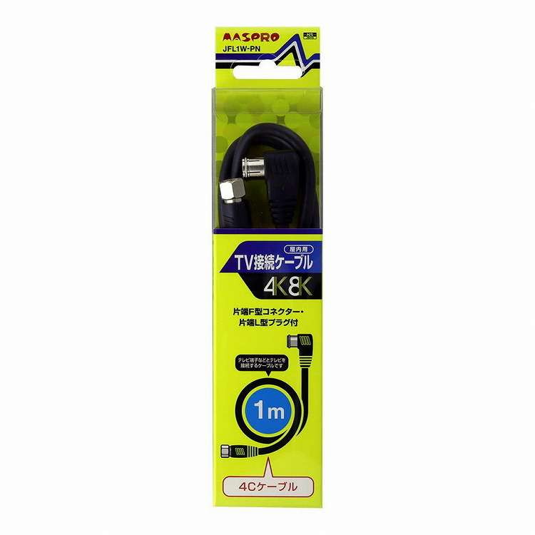 3224MHz�б�TV��³�����֥�1m (��üF�����ͥ���������üL���ץ饰��) JFL1W-PN(����Բ�)