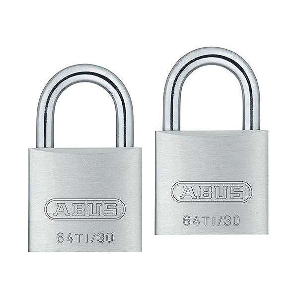 ABUS(アバス) TITALIUM南京錠(同一キー) 30mm 6本キー BP64TI30KA2 00721295(代引不可)【送料無料】