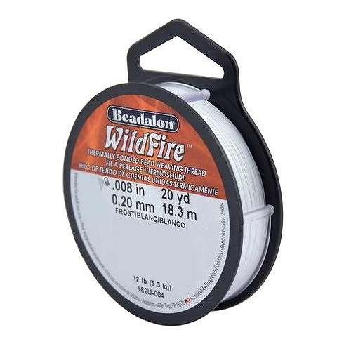 Beadalon(ビーダロン) WildFire (ワイルドファイヤー) ビーズステッチ専用糸 ホワイト 0.20mm(代引不可)