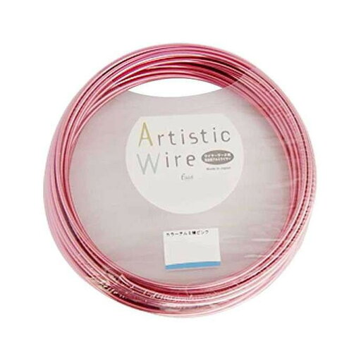 Artistic Wire(アーティスティックワイヤー) カラーアルミ線 ピンク 1.0mm×10m(代引不可) Artistic Wire(アーティスティックワイヤー) カラーアルミ線 ピンク 1.0mm×10m(代引不可)